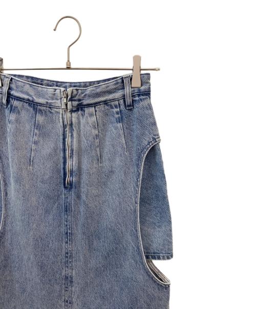 CLANE（クラネ）CLANE (クラネ) サークルカットレイヤードデニムスカート インディゴの古着・服飾アイテム