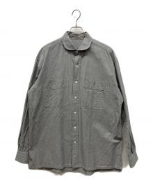 Porter Classic（ポータークラシック）の古着「丸襟シャンブレーシャツ」｜グレー