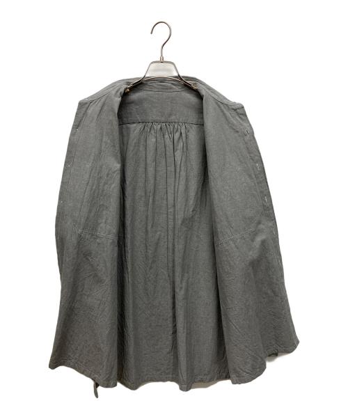Porter Classic（ポータークラシック）Porter Classic (ポータークラシック) 丸襟シャンブレーシャツ グレー サイズ:2の古着・服飾アイテム