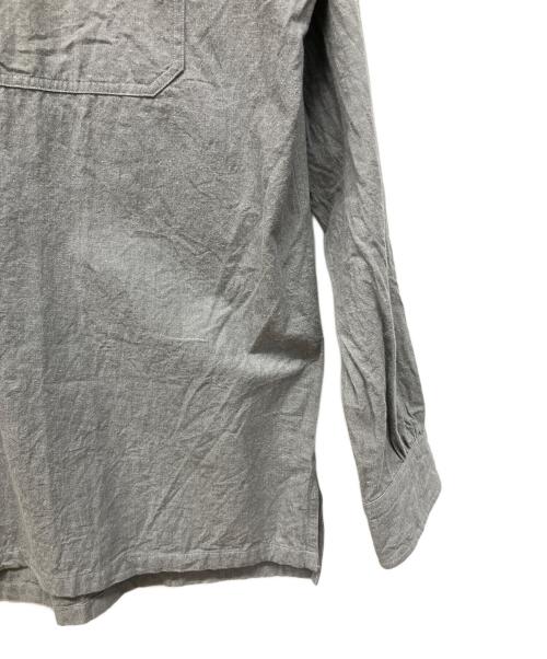 Porter Classic（ポータークラシック）Porter Classic (ポータークラシック) 丸襟シャンブレーシャツ グレー サイズ:2の古着・服飾アイテム