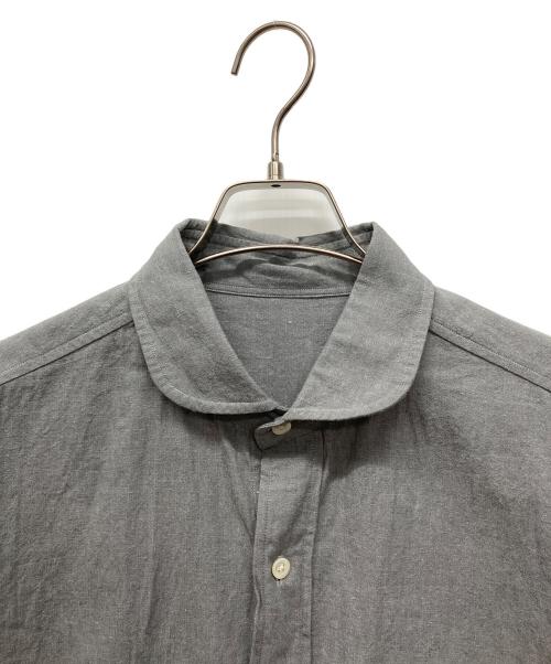 Porter Classic（ポータークラシック）Porter Classic (ポータークラシック) 丸襟シャンブレーシャツ グレー サイズ:2の古着・服飾アイテム