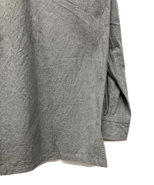 Porter Classic（ポータークラシック）Porter Classic (ポータークラシック) 丸襟シャンブレーシャツ グレー サイズ:2の古着・服飾アイテム