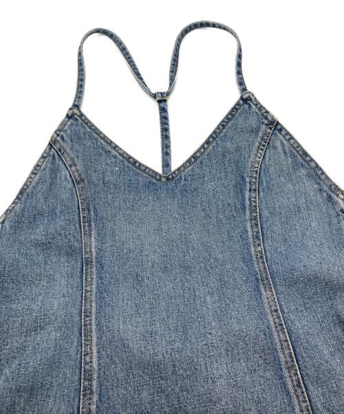THIRD MAGAZINE（サードマガジン）THIRD MAGAZINE (サードマガジン) デニムキャミソールワンピース インディゴ サイズ:Freeの古着・服飾アイテム