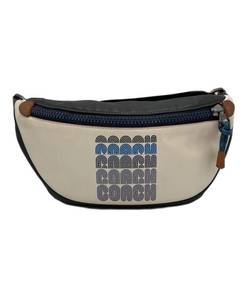 COACH（コーチ）COACH (コーチ) Rivington Belt Bag With Coach Print ネイビーの古着・服飾アイテム