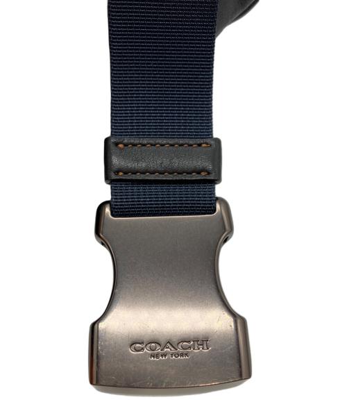 COACH（コーチ）COACH (コーチ) Rivington Belt Bag With Coach Print ネイビーの古着・服飾アイテム