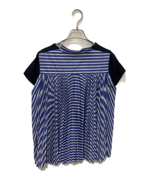 sacai（サカイ）sacai (サカイ) ドッキングS/Sカットソー　SCW-024 ブルー サイズ:1の古着・服飾アイテム