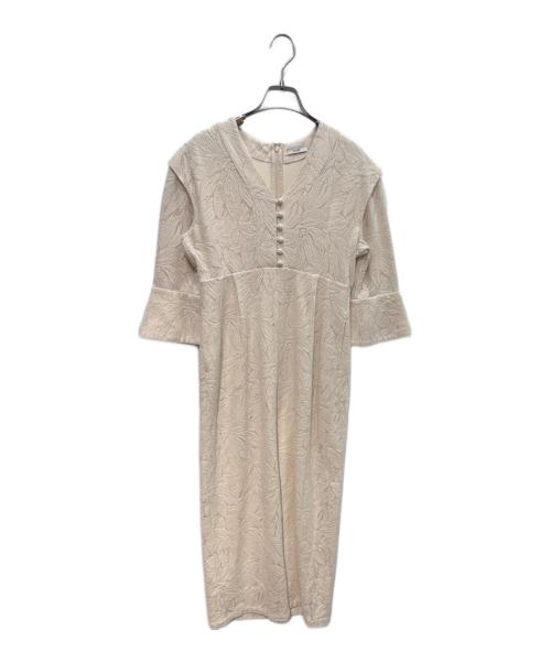 CLANE（クラネ）CLANE (クラネ) カーテンレース カフ ワンピース アイボリー サイズ:Sの古着・服飾アイテム