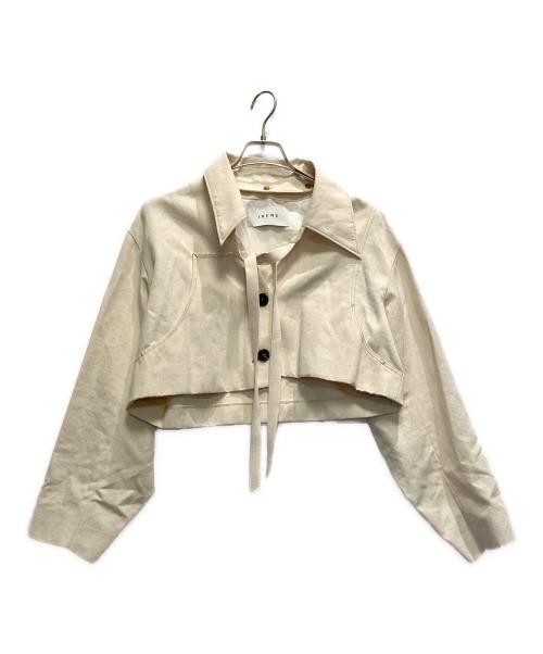 IRENE（アイレネ）IRENE (アイレネ) クロップドジャケット ベージュ サイズ:36の古着・服飾アイテム