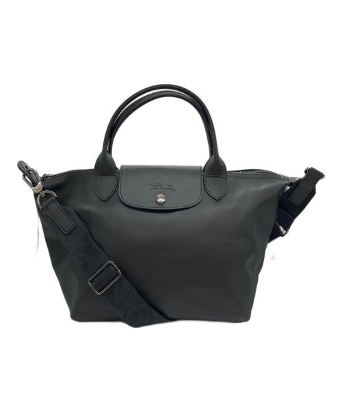 LONGCHAMP（ロンシャン）LONGCHAMP (ロンシャン) ル プリアージュ エクストラ S トップハンドルバッグ ブラックの古着・服飾アイテム
