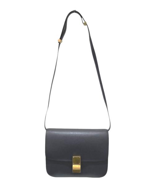 CELINE（セリーヌ）CELINE (セリーヌ) クラシック ボックスショルダーバッグ グレーの古着・服飾アイテム