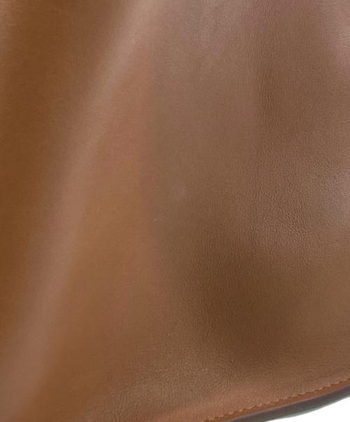 CELINE（セリーヌ）CELINE (セリーヌ) レザーハンドバッグ ブラウンの古着・服飾アイテム