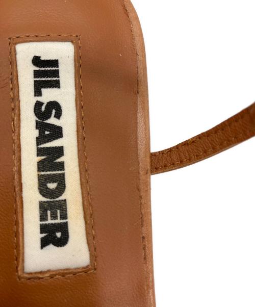 JIL SANDER（ジルサンダー）JIL SANDER (ジルサンダー) ポインテッドトゥ　フラットサンダル ブラウン サイズ:35の古着・服飾アイテム