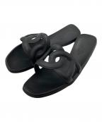 HERMESエルメス）の古着「シェーヌダンクル アロハラバーサンダル」｜ブラック