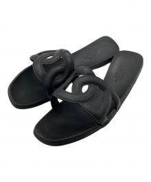 HERMES（エルメス）の古着「シェーヌダンクル アロハラバーサンダル」｜ブラック