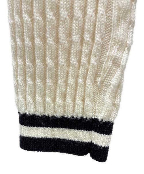 OBLI（オブリ）OBLI (オブリ) ボウタイカーディガン アイボリー サイズ:freeの古着・服飾アイテム