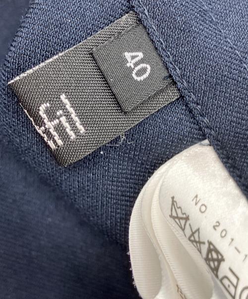 M・Fil（エムフィル）M・Fil (エムフィル) 半袖パフスリーブブラウス ネイビー サイズ:40の古着・服飾アイテム