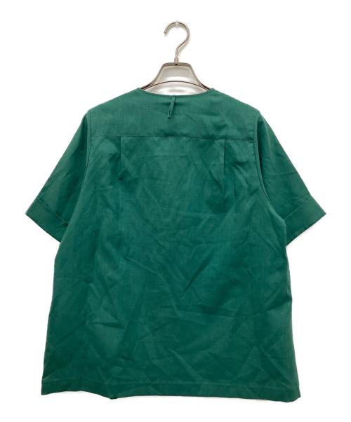 M・Fil（エムフィル）M・Fil (エムフィル) 半袖ブラウス グリーン サイズ:38の古着・服飾アイテム