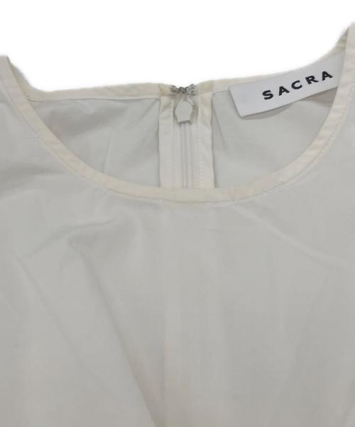 SACRA（サクラ）SACRA (サクラ) COTTON LINEN TYPEWRITER ホワイト サイズ:38の古着・服飾アイテム
