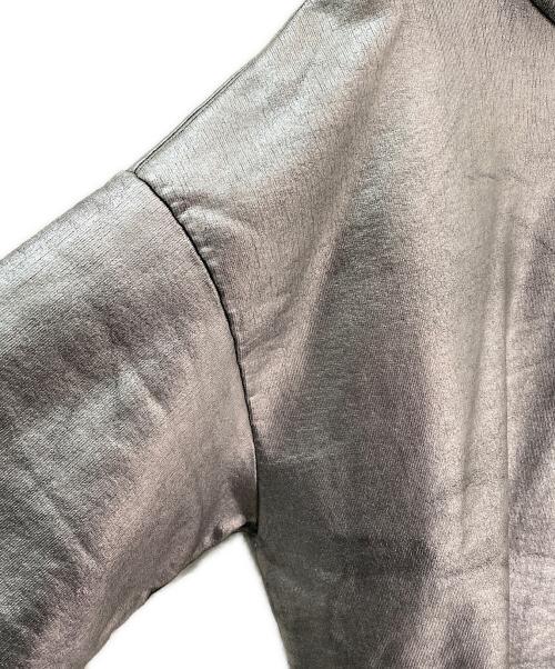 MM6 Maison Margiela（エムエムシックスメゾンマルジェラ）MM6 Maison Margiela (エムエムシックスメゾンマルジェラ) メタリックフーディ シルバー サイズ:Sの古着・服飾アイテム
