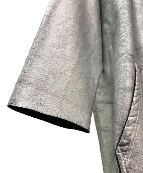 MM6 Maison Margiela（エムエムシックスメゾンマルジェラ）MM6 Maison Margiela (エムエムシックスメゾンマルジェラ) メタリックフーディ シルバー サイズ:Sの古着・服飾アイテム