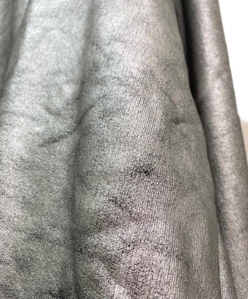 MM6 Maison Margiela（エムエムシックスメゾンマルジェラ）MM6 Maison Margiela (エムエムシックスメゾンマルジェラ) メタリックフーディ シルバー サイズ:Sの古着・服飾アイテム