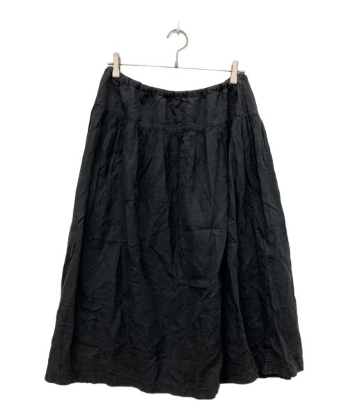 nest Robe（ネストローブ）nest Robe (ネストローブ) リネンスカート ブラック サイズ:記載なしの古着・服飾アイテム