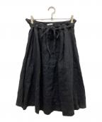 fog linen workフォグリネンワーク）の古着「スカート」｜ブラック