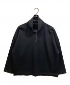 SOPHNET.ソフネット）の古着「LIGHT MELTON HALF ZIP TOP」｜ブラック