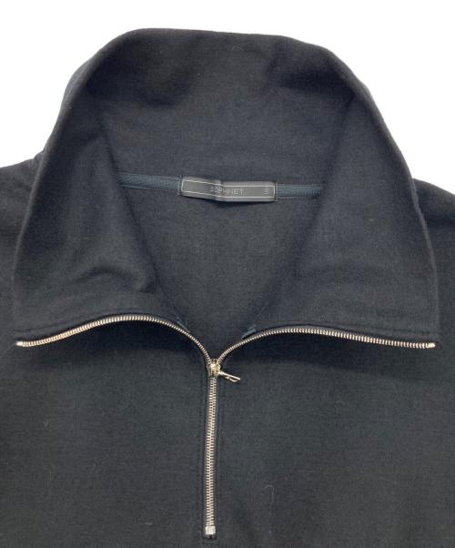 SOPHNET.（ソフネット）SOPHNET. (ソフネット) LIGHT MELTON HALF ZIP TOP ブラック サイズ:Sの古着・服飾アイテム