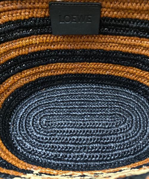 LOEWE（ロエベ）LOEWE (ロエベ) スモールバスケットバッグ ブラウン×ブラック サイズ:SMALL/スモールの古着・服飾アイテム