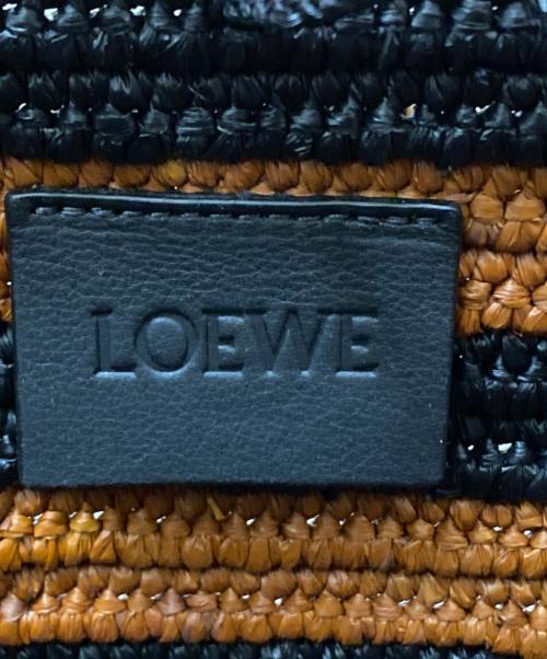 LOEWE（ロエベ）LOEWE (ロエベ) スモールバスケットバッグ ブラウン×ブラック サイズ:SMALL/スモールの古着・服飾アイテム