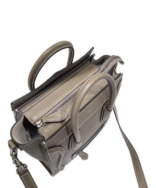 CELINE（セリーヌ）CELINE (セリーヌ) ラゲージ ナノ/2WAYバッグ Souris/グレージュ サイズ:ナノの古着・服飾アイテム