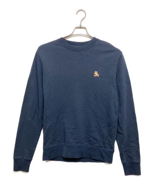 maison kitsune（メゾンキツネ）maison kitsune (メゾンキツネ) チラックススウェットシャツ ネイビー サイズ:Sの古着・服飾アイテム