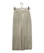 Plageプラージュ）の古着「washable straight パンツ」｜アイボリー