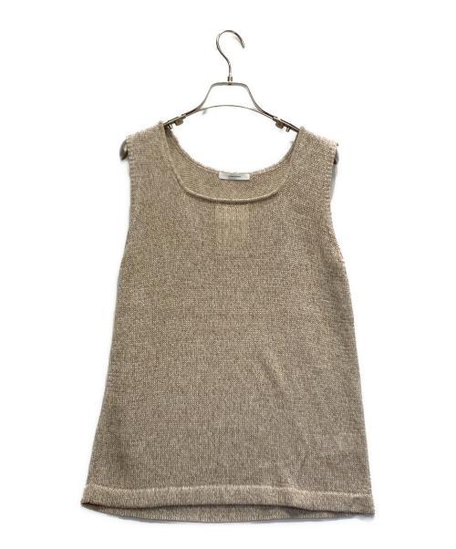 JOURNAL STANDARD（ジャーナルスタンダード）JOURNAL STANDARD (ジャーナルスタンダード) メランジスリーブレスニット ベージュ サイズ:FREE 未使用品の古着・服飾アイテム