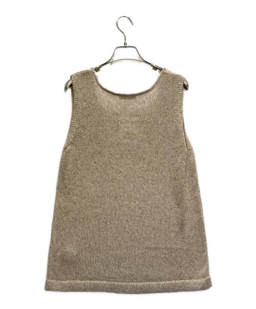 JOURNAL STANDARD（ジャーナルスタンダード）JOURNAL STANDARD (ジャーナルスタンダード) メランジスリーブレスニット ベージュ サイズ:FREE 未使用品の古着・服飾アイテム
