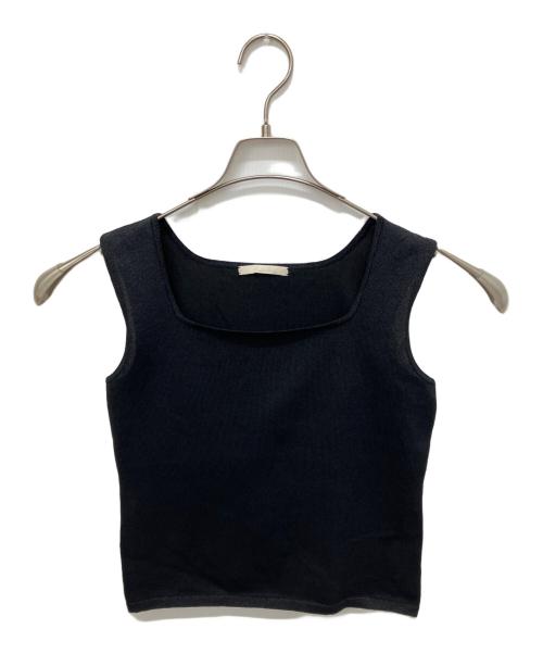 Plage（プラージュ）Plage (プラージュ) Paper Mix Sleeveless ニット ブラック サイズ:Freeの古着・服飾アイテム