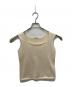 Plage（プラージュ）の古着「Paper Mix Sleeveless ニット」｜アイボリー