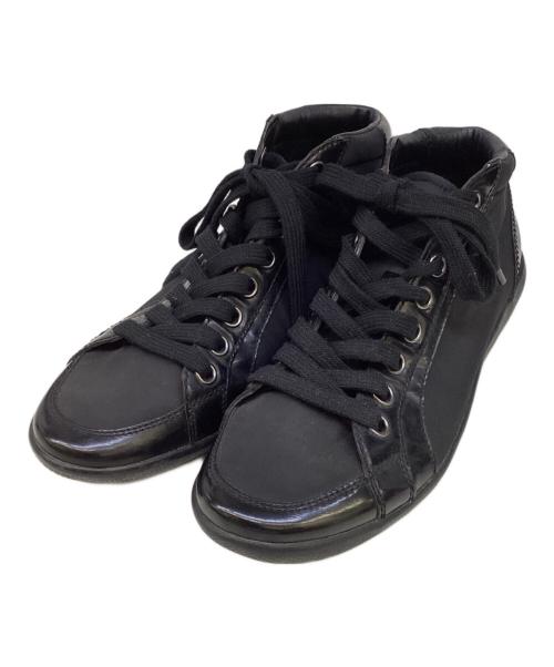 PRADA SPORTS（プラダスポーツ）PRADA SPORTS (プラダスポーツ) ハイカットスニーカー ブラック サイズ:5の古着・服飾アイテム
