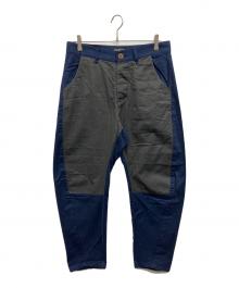 Vivienne Westwood man（ヴィヴィアン ウェストウッド マン）の古着「バイカラー トラウザーズ」｜ネイビー