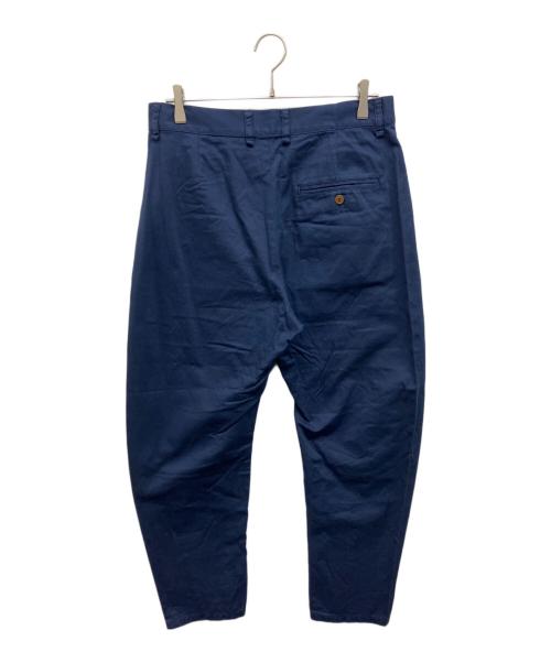Vivienne Westwood man（ヴィヴィアン ウェストウッド マン）Vivienne Westwood man (ヴィヴィアン ウェストウッド マン) バイカラー トラウザーズ ネイビー サイズ:48の古着・服飾アイテム