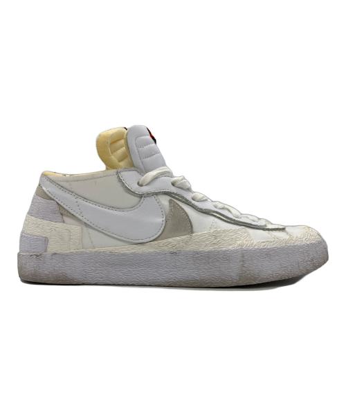 NIKE（ナイキ）NIKE (ナイキ) sacai (サカイ) BLAZER LOW/ブレザーロー ホワイト サイズ:27CMの古着・服飾アイテム