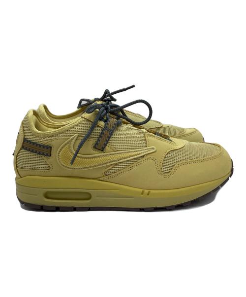 NIKE（ナイキ）NIKE (ナイキ) TRAVIS SCOTT (トラヴィススコット) AIR MAX 1 CACTUS JACK(エアマックス1) イエロー サイズ:27 未使用品の古着・服飾アイテム