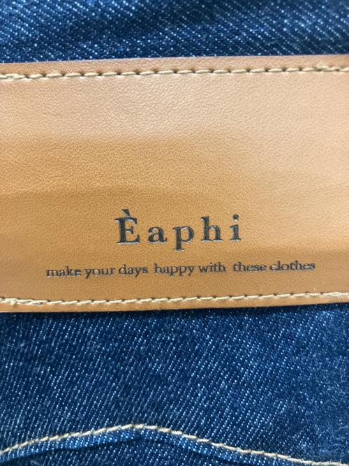Eaphi（エフィ）Eaphi (エフィ) wave design high waist denim インディゴ サイズ:Shortの古着・服飾アイテム