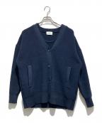 CLANEクラネ）の古着「BUSTIER SET KNIT CARDIGAN」｜ネイビー