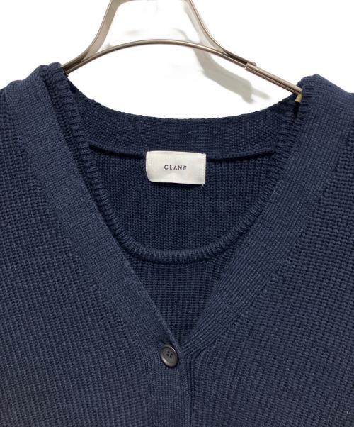 CLANE（クラネ）CLANE (クラネ) BUSTIER SET KNIT CARDIGAN ネイビー サイズ:1の古着・服飾アイテム