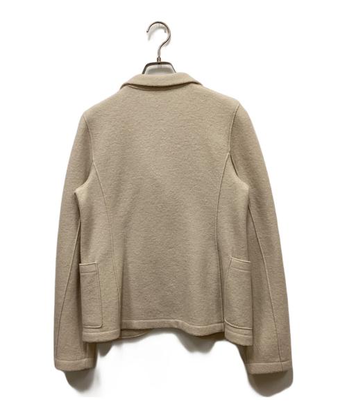 HARRIS WHARF LONDON（ハリスワーフロンドン）HARRIS WHARF LONDON (ハリスワーフロンドン) ニットジャケット ベージュ サイズ:42の古着・服飾アイテム