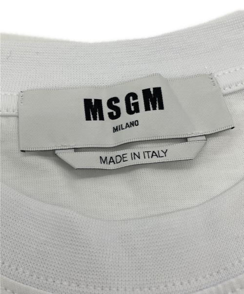 MSGM（エムエスジーエム）MSGM (エムエスジーエム) Embroidered Lace White T-Shirt ホワイト サイズ:XSの古着・服飾アイテム