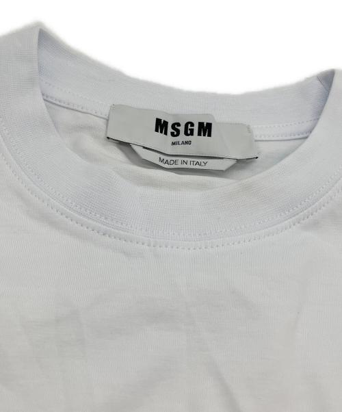 MSGM（エムエスジーエム）MSGM (エムエスジーエム) Embroidered Lace White T-Shirt ホワイト サイズ:XSの古着・服飾アイテム