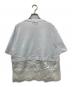MSGM (エムエスジーエム) Embroidered Lace White T-Shirt ホワイト サイズ:XS：4000円